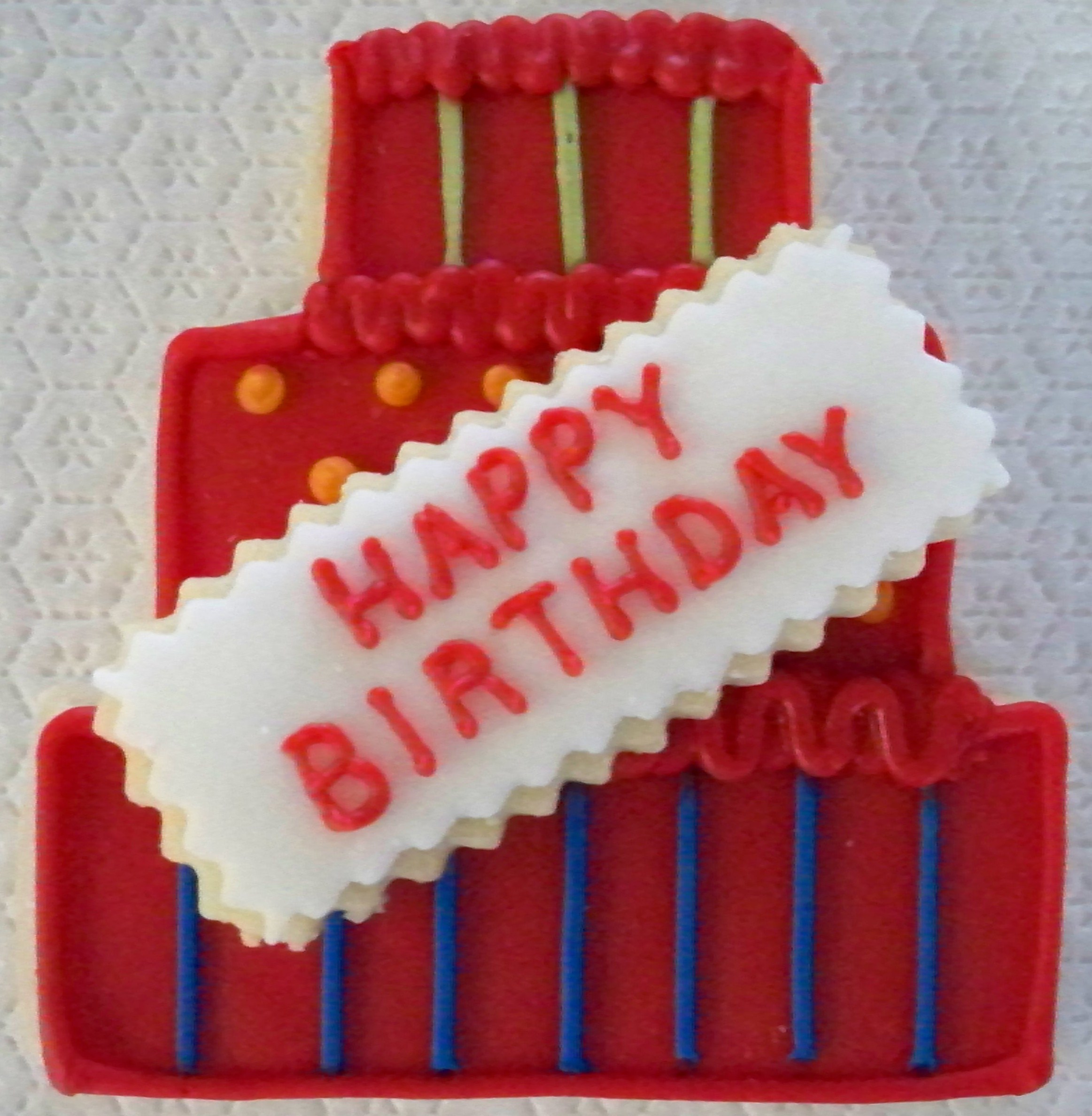 (23) stripes Birthday Cake
