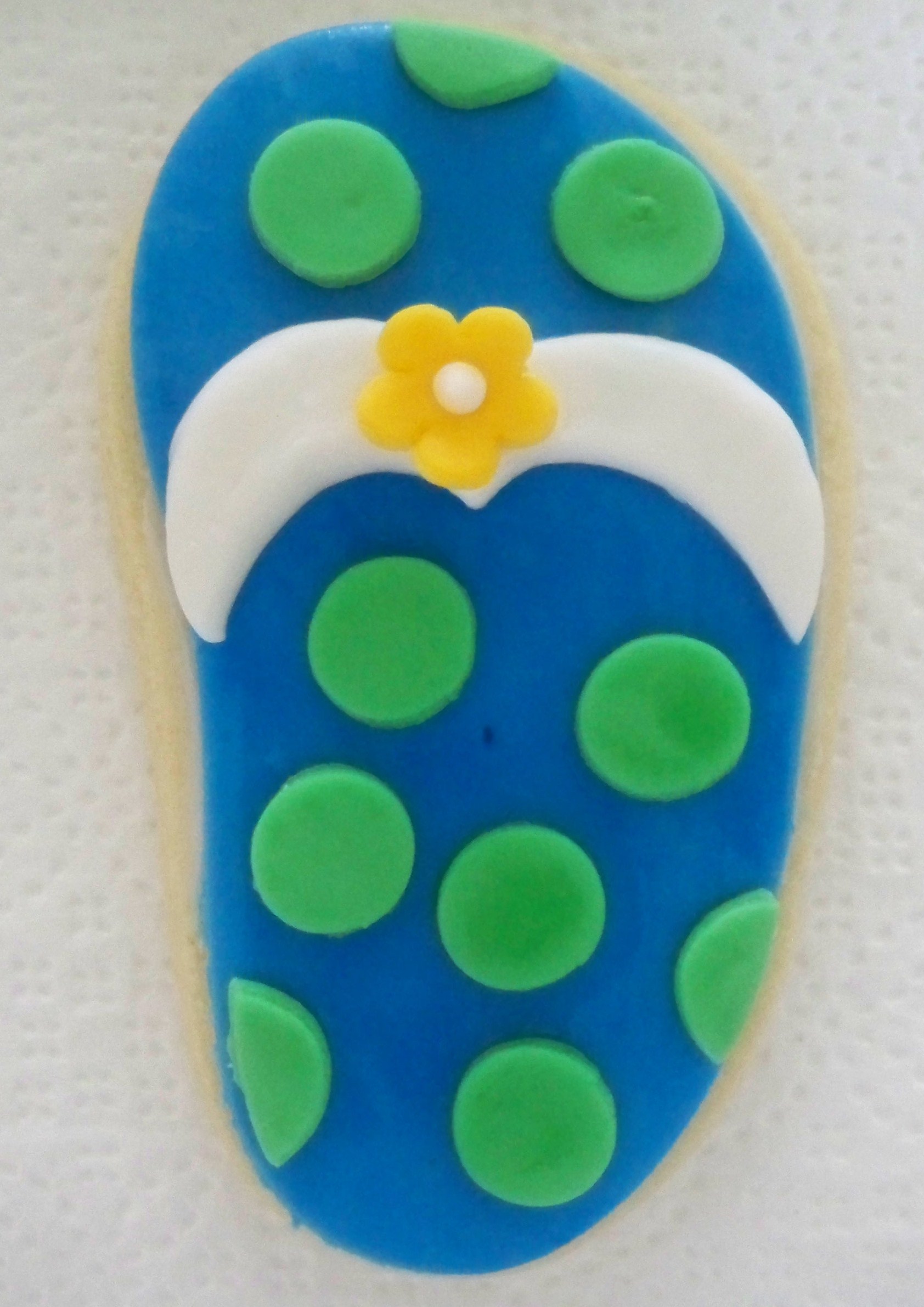 (7)Blue & Green Poka dot
Flip Flop
